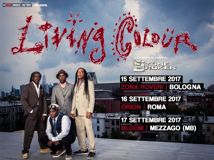 Living Colour a settembre in Italia: Zona Roveri a Bologna, Orion di Roma e Bloom di Mezzago